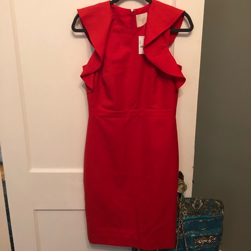 J Crew Factory Red Dress Suiting